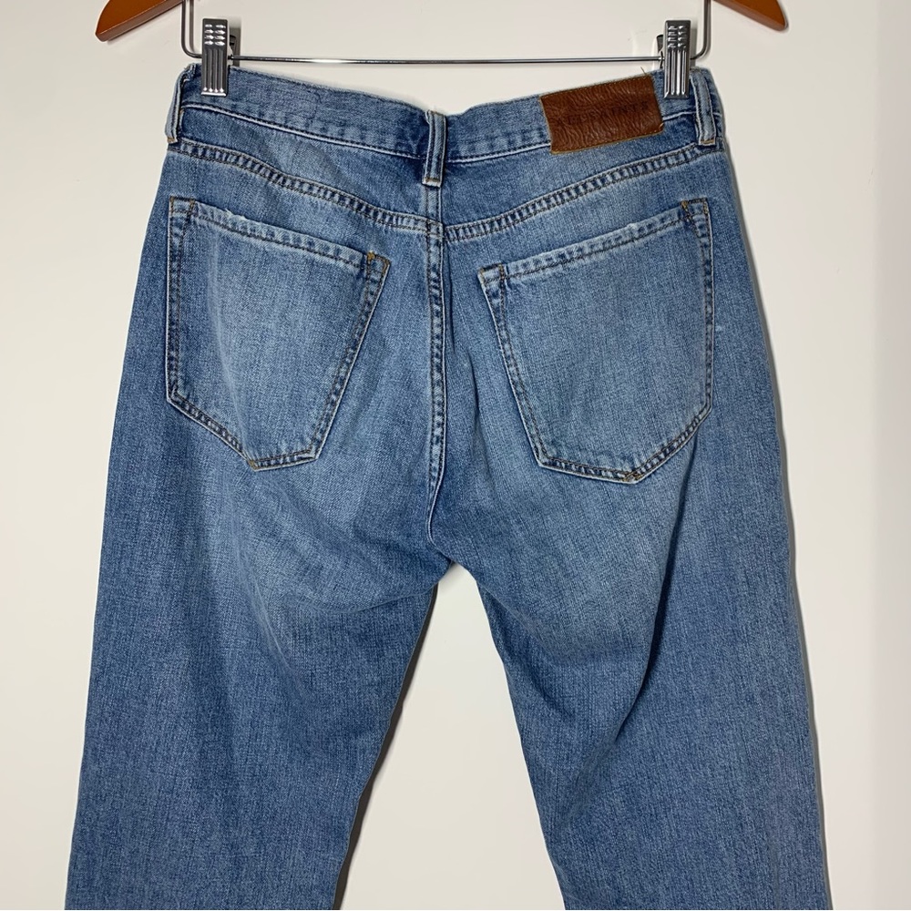 All Saints Frayed Raw Hem Denim Boyfriend Jeans Boys Jean Unpicked Size 26 - Picture 12 of 16